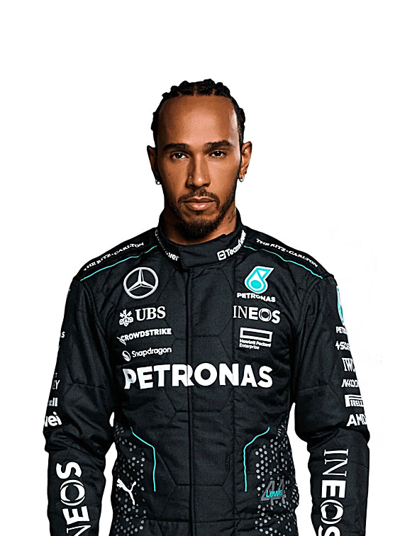 2024 Lewis Hamilton Mercedes AMG F1 Race Suit REPLICA by Dash Racegear - product view 1