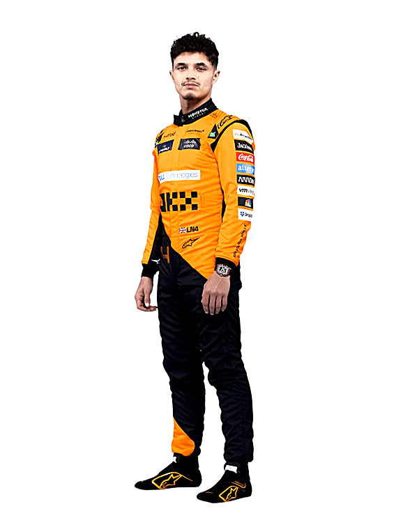2024 New McLaren Lando Norris F1 Team Race Suit REPLICA by Dash Racegear - product view 2