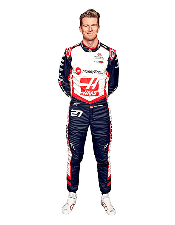 2024 Nico Hulkenberg Haas F1 Race Suit REPLICA by Dash Racegear - product view 3