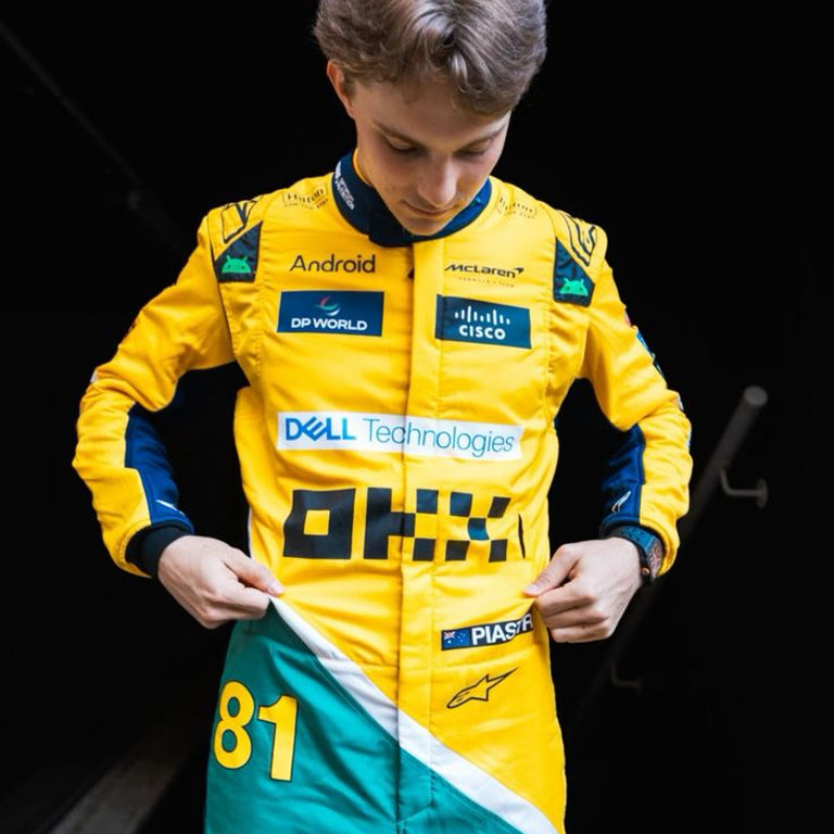 2024 Oscar Piastri Monaco GP Mclaren F1 Replica Racing Suit by Dash Racegear - product view 1