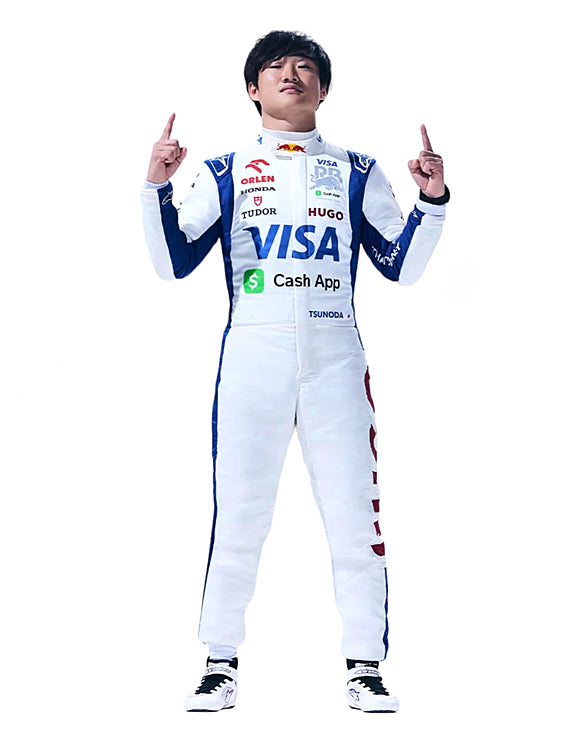 2024 Yuki Tsunoda RB F1 Race Suit REPLICA by Dash Racegear - product view 3