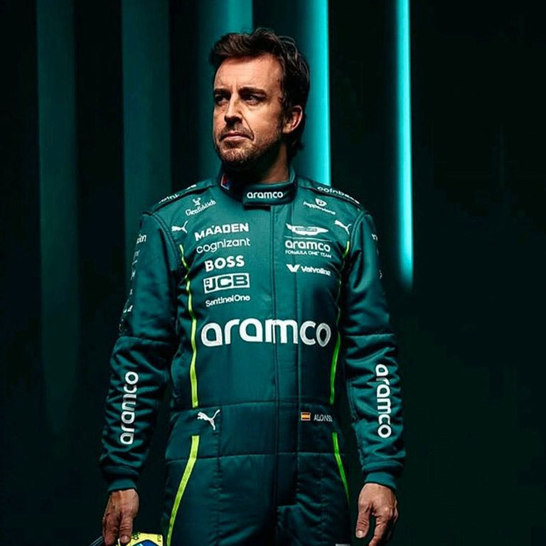 2025 ASTON MARTIN FERNANDO ALONSO F1 Race Suit REPLICA by Dash Racegear - product view 1