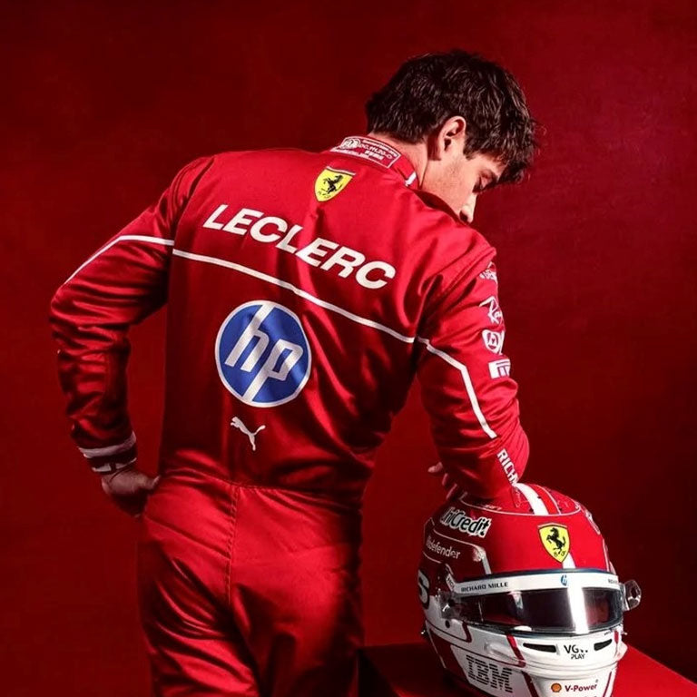 2025 Charles Leclerc Ferrari F1 Replica Race Suit by Dash Racegear - product view 1