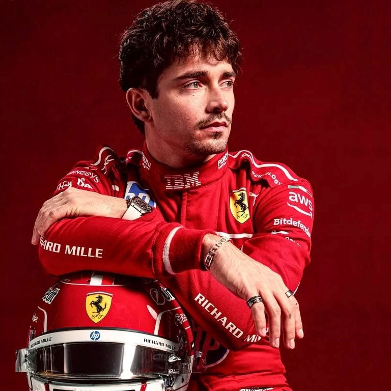 2025 Charles Leclerc Ferrari F1 Replica Race Suit by Dash Racegear - product view 3