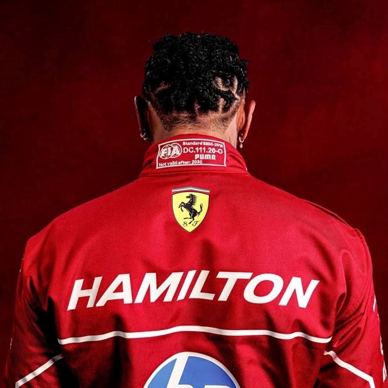 2025 Lewis Hamilton Ferrari F1 Replica Race Suit by Dash Racegear - product view 4