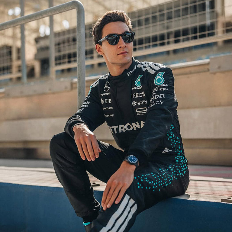 2025 MERCEDES GEORGE RUSSELL F1 RACE SUIT REPLICA by Dash Racegear - product view 3