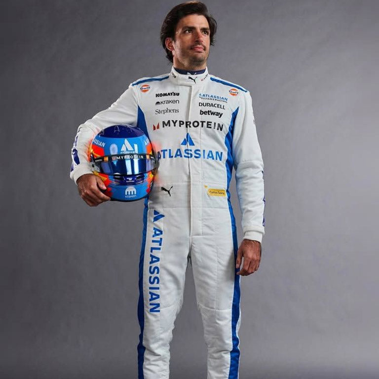 2025 WILLIAMS CARLOS SAINZ F1 Race Suit REPLICA by Dash Racegear - product view 2