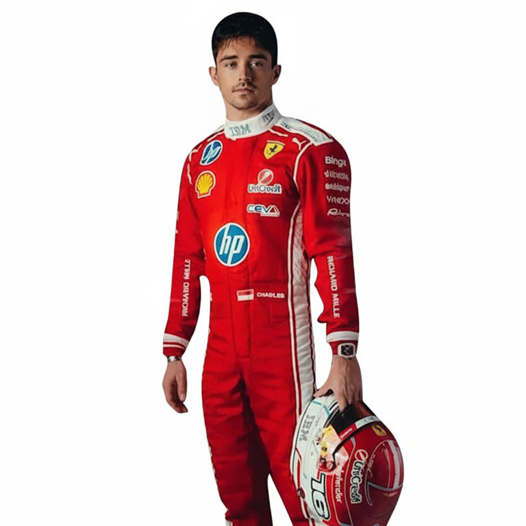 Ferrari HP 2026 Charles Leclerc Official Team Race Suit by Dash Racegear - product view 1