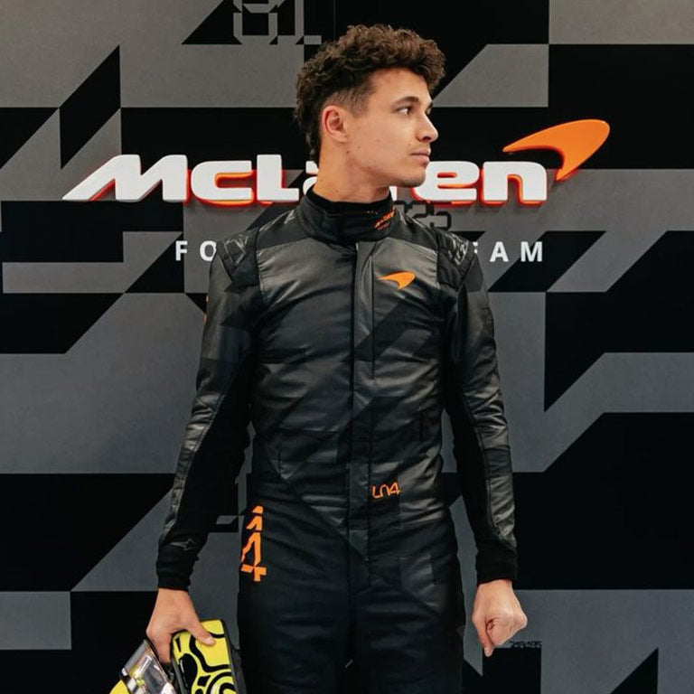 MCLAREN LANDO NORRIS 2025 STEALTH RACE SUIT by Dash Racegear - product view 3
