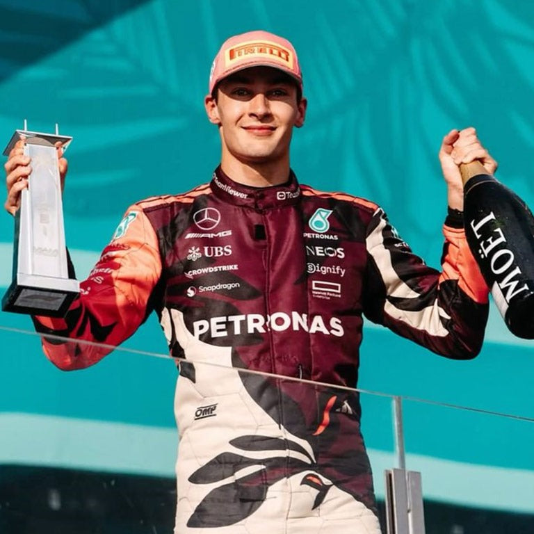 MERCEDES GEORGE RUSSELL MIAMI GP 2025 RACING SUIT by Dash Racegear - product view 3