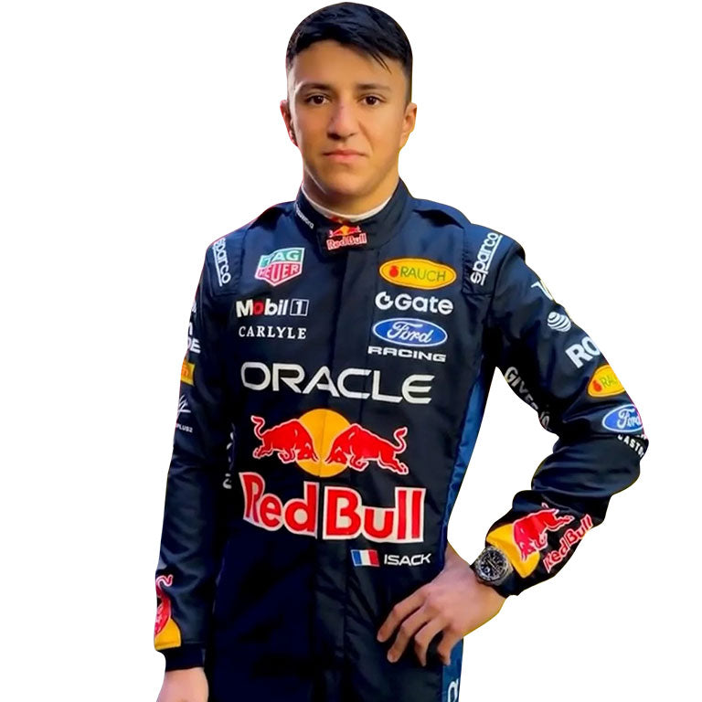 Official Isack Hadjar 2026 Red Bull Racing Suit Replica by Dash Racegear - product view 1