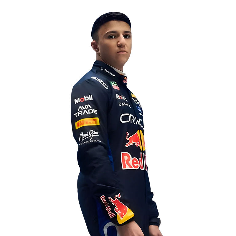 Official Isack Hadjar 2026 Red Bull Racing Suit Replica by Dash Racegear - product view 3