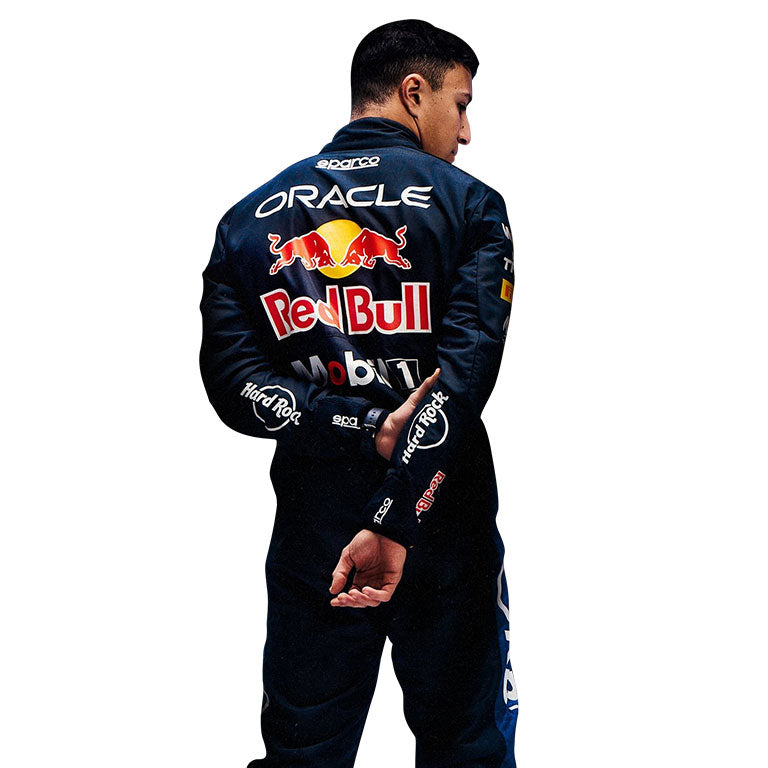 Official Isack Hadjar 2026 Red Bull Racing Suit Replica by Dash Racegear - product view 4