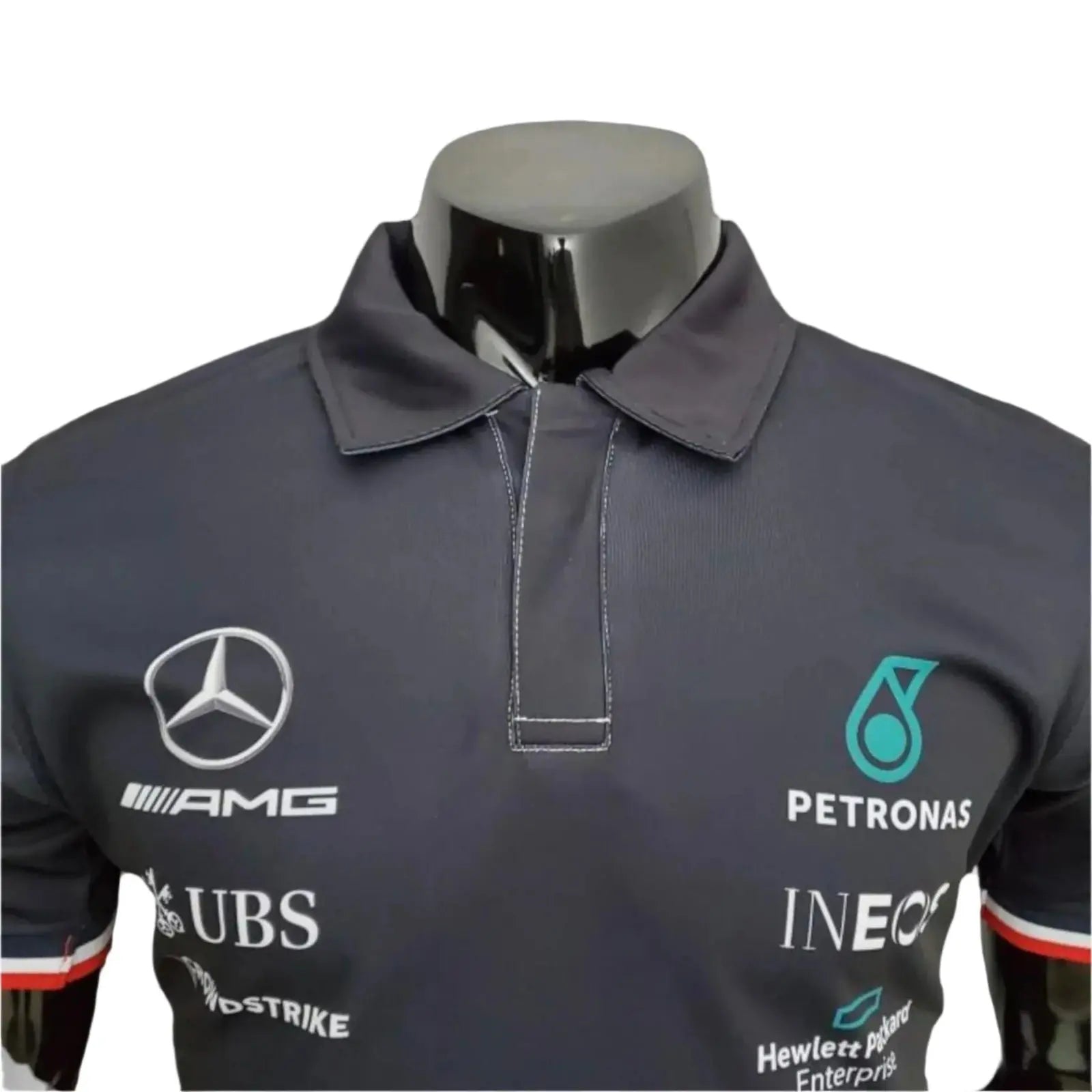2022 Mercedes Lewis Hamilton F1 Polo Shirt image 3