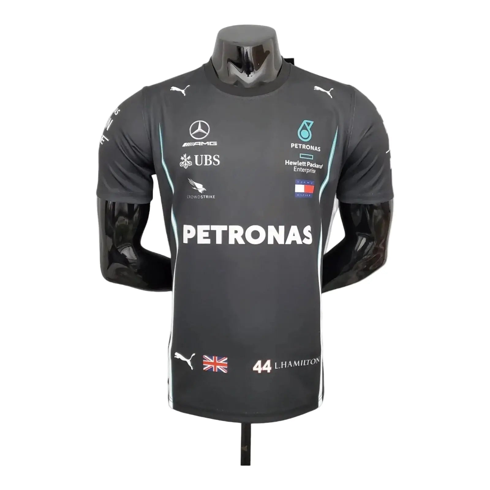 2021 Mercedes Lewis Hamilton Formula One racing T-Shirt image 1