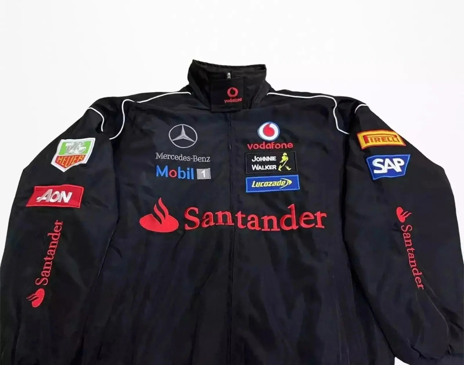 Vintage Mercedes-Benz F1 Embroidered Retro Racing Jacket image 4