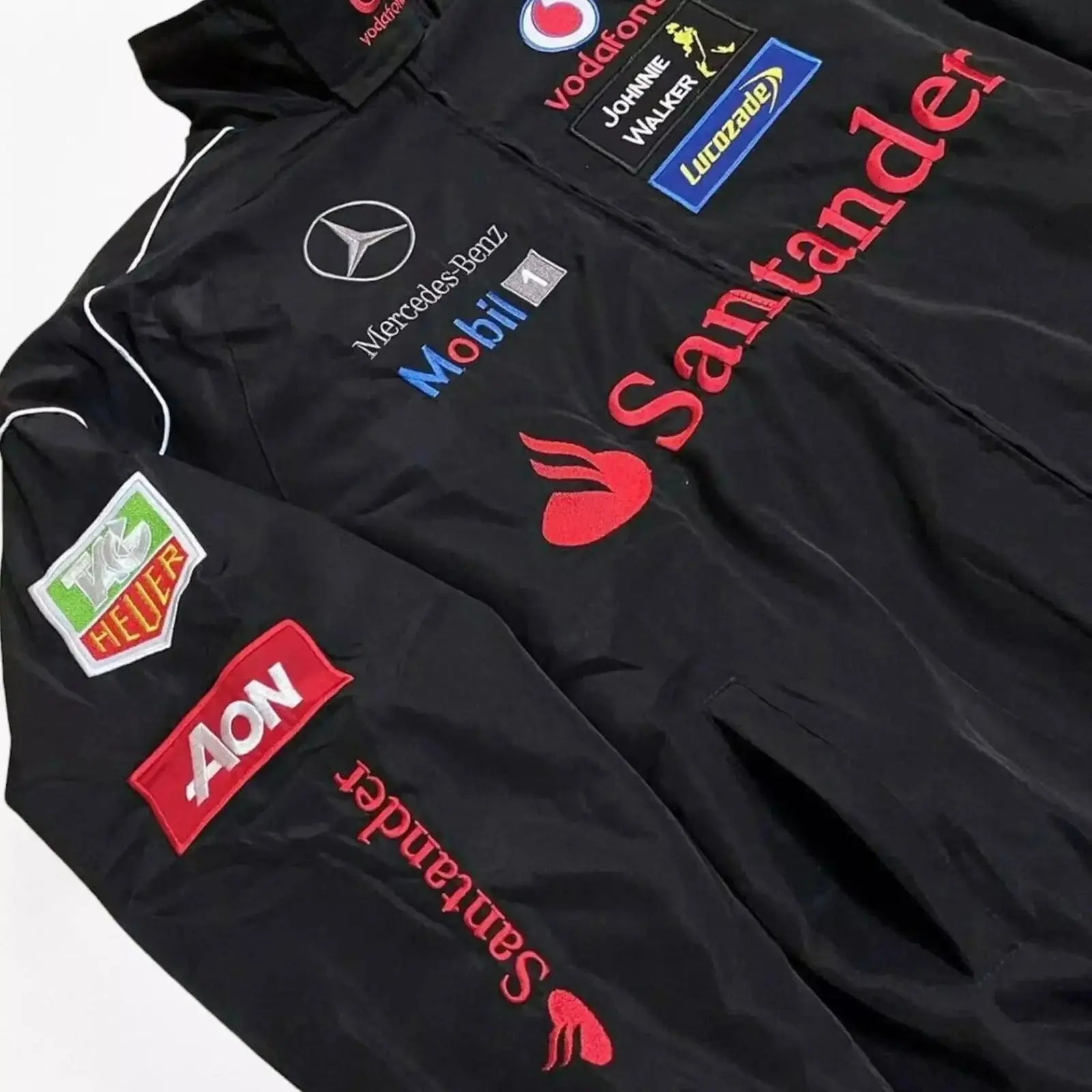 Vintage Mercedes-Benz F1 Embroidered Retro Racing Jacket image 6