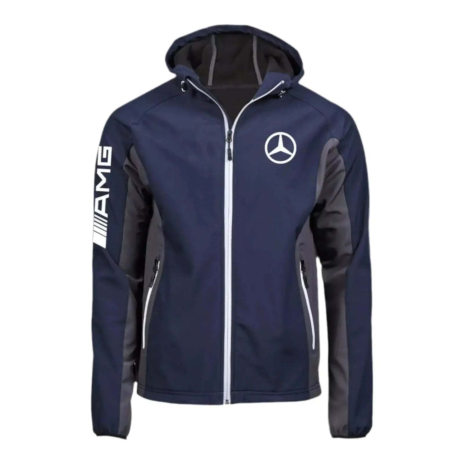Mercedes AMG SoftShell Racing Jacket With Hoodie image 1
