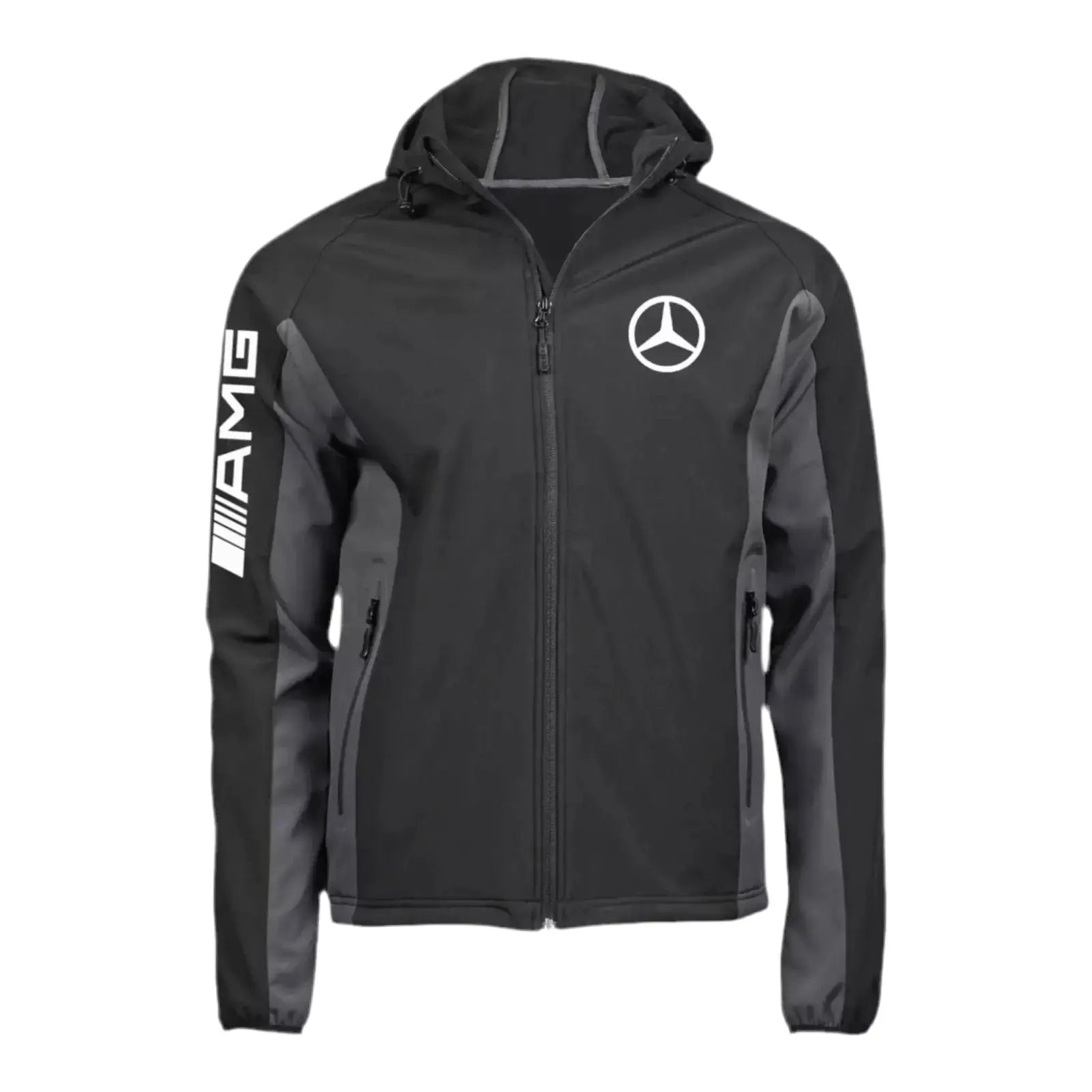Mercedes AMG SoftShell Racing Jacket With Hoodie image 3
