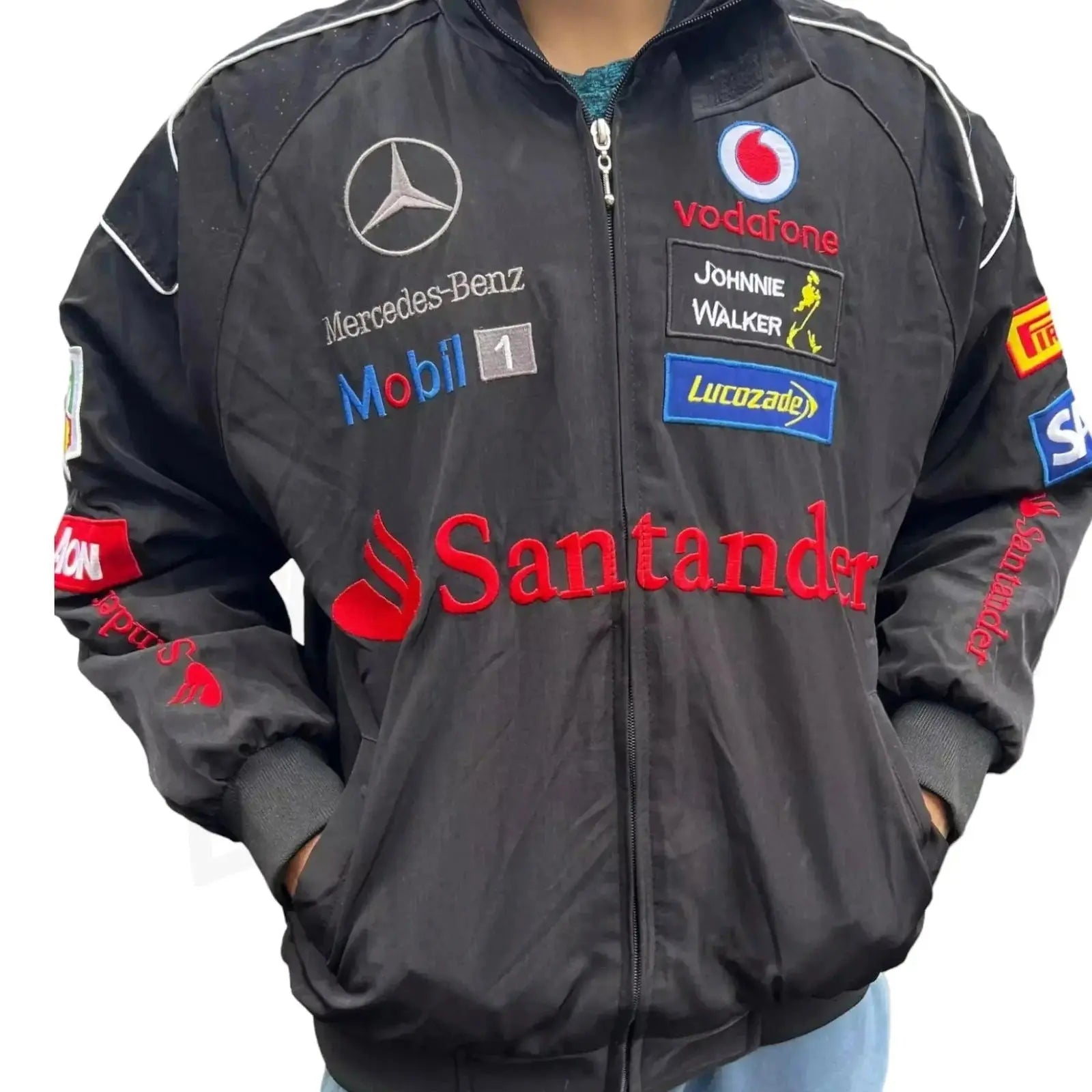 Mercedes F1 Racing Bomber Jacket image 1