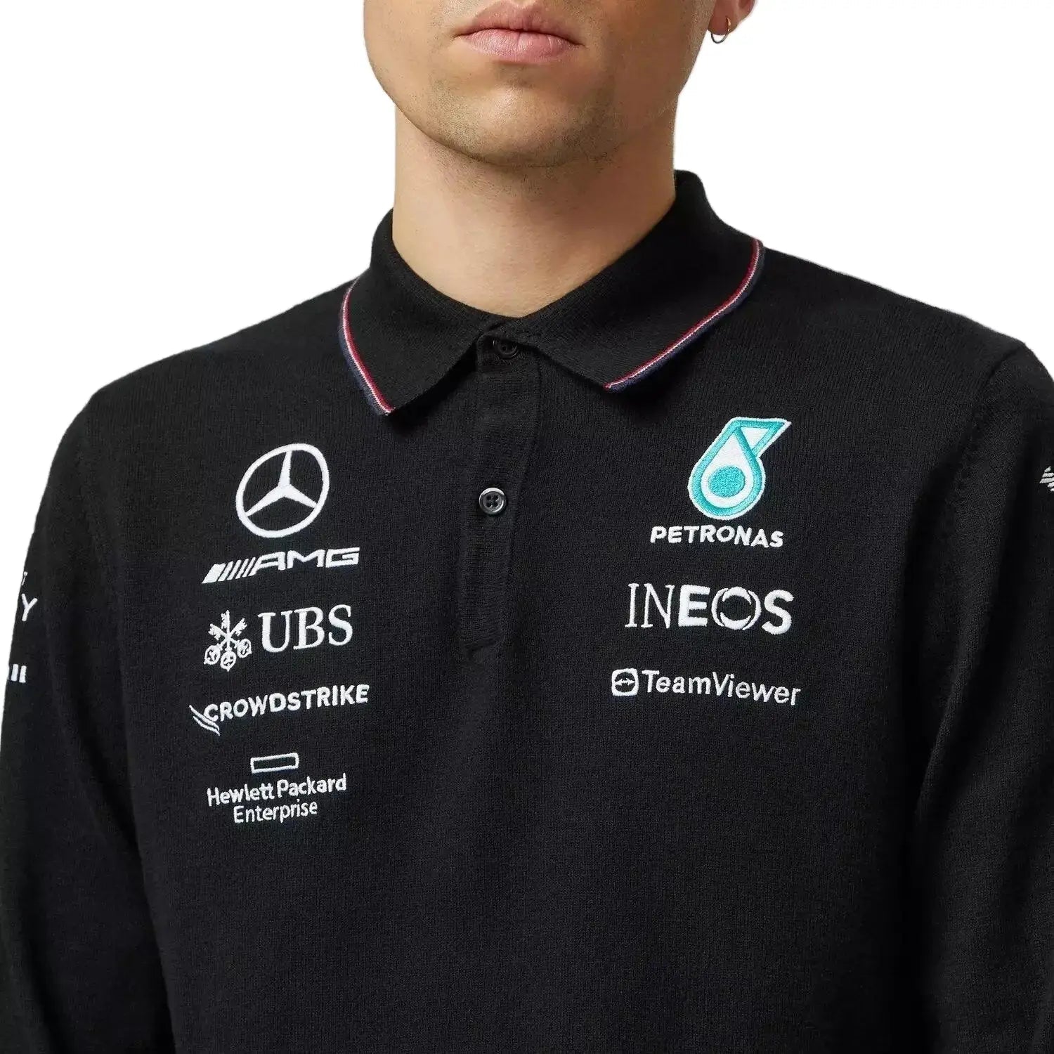 Mercedes-AMG Petronas 2023 Team Longsleeve Polo image 3