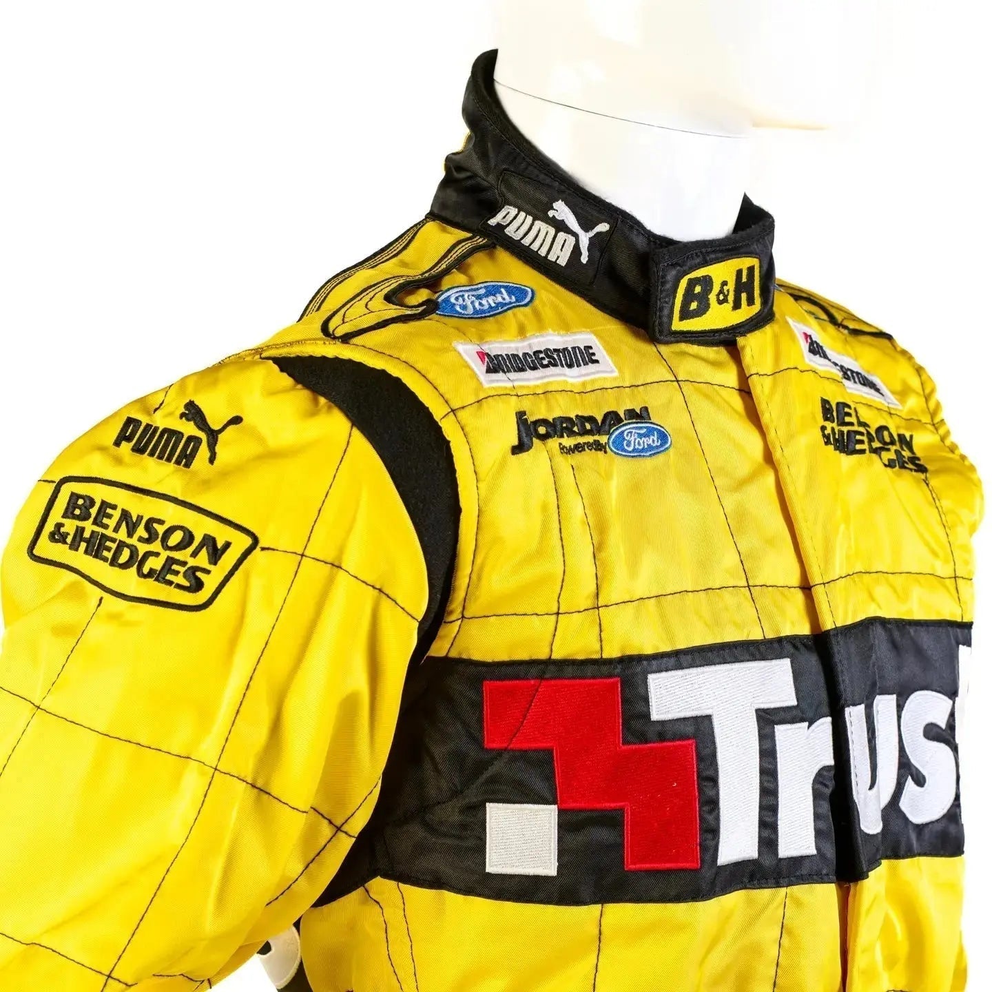 2004 Jordan Ford Nigel Mansell Race Suit - Benson & Hedges Sparco image 4