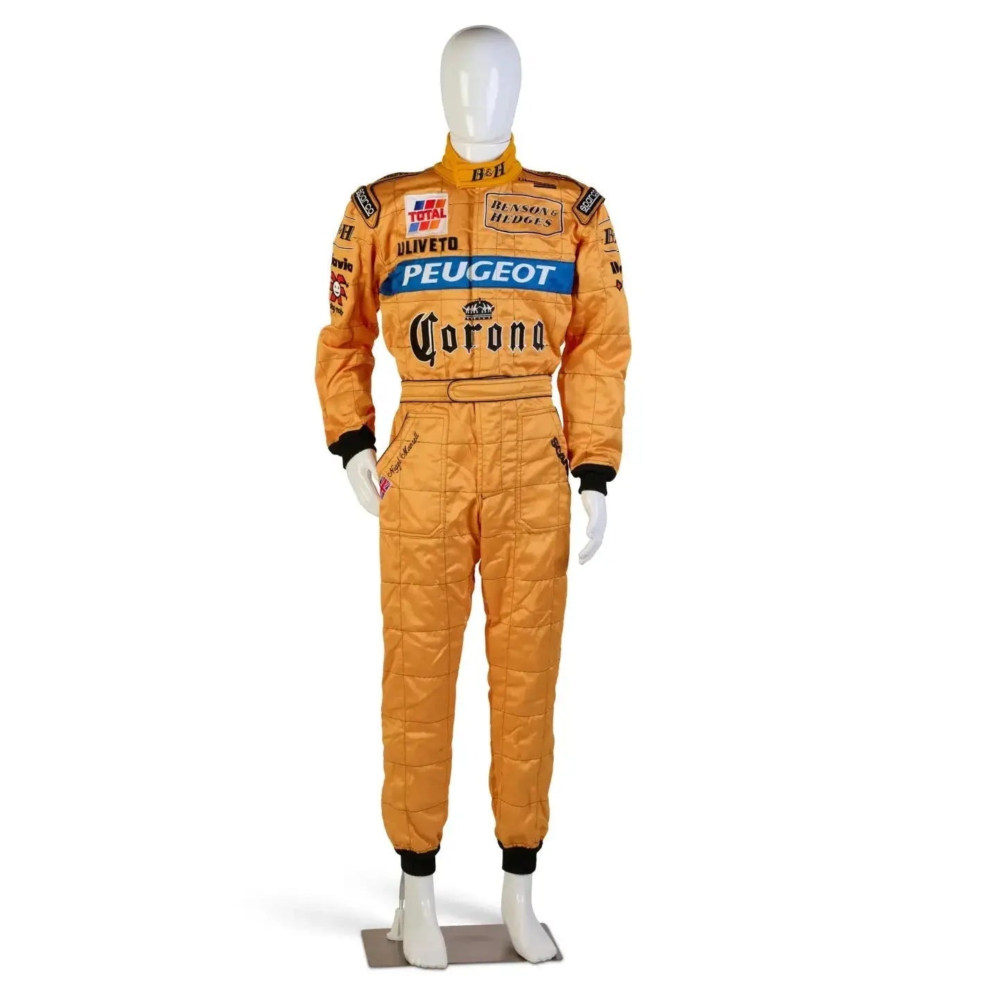 1996 Jordan Peugeot Benson & Hedges Sparco Formula 1 Nigel Mansell Race Suit image 1
