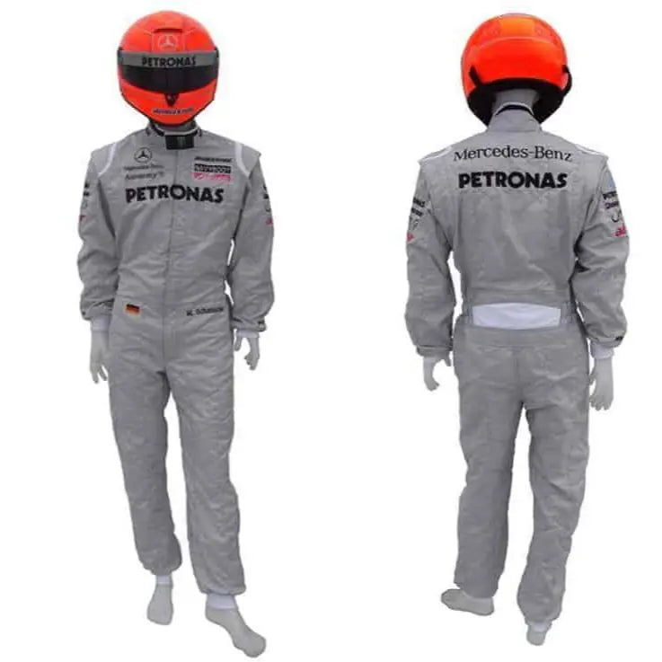 2010 Michael Schumacher Mercedes Benz F1 Embroiderd Race Suit image 1