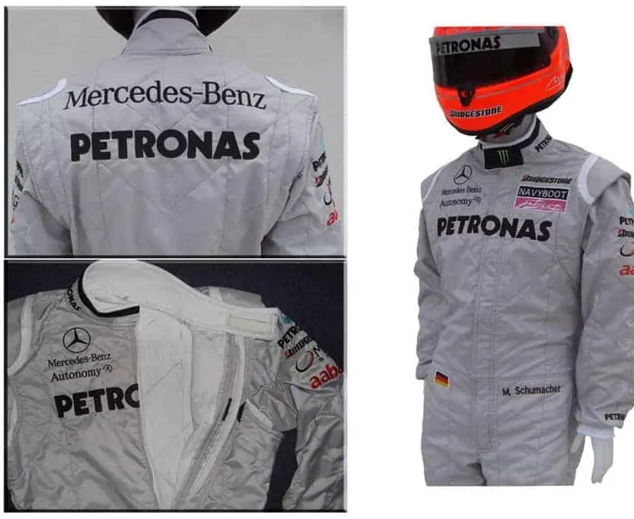 2010 Michael Schumacher Mercedes Benz F1 Embroiderd Race Suit image 3