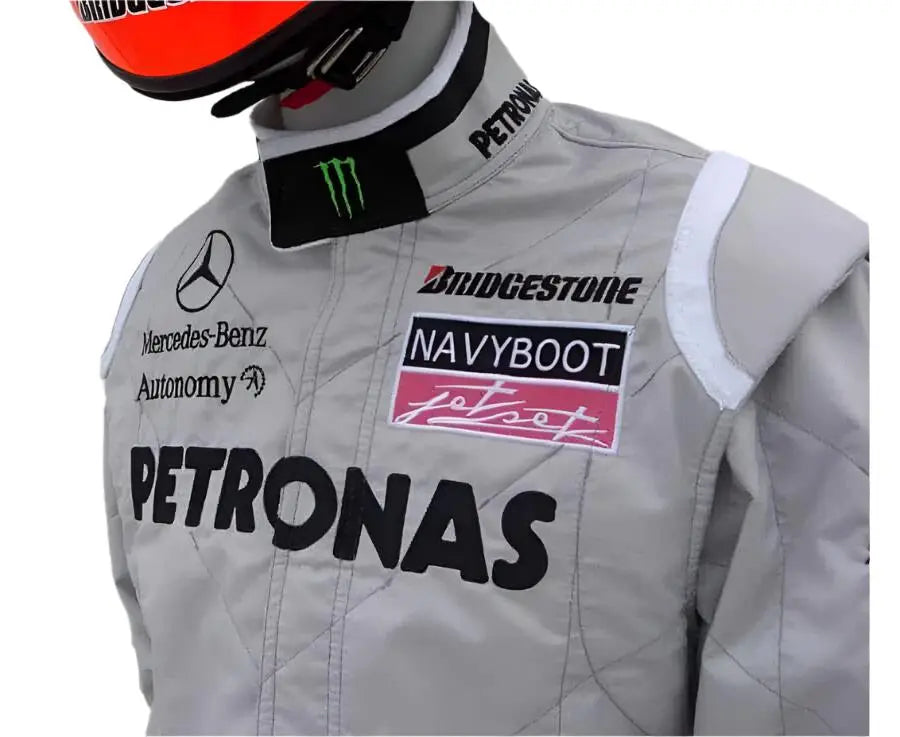 2010 Michael Schumacher Mercedes Benz F1 Embroiderd Race Suit image 4