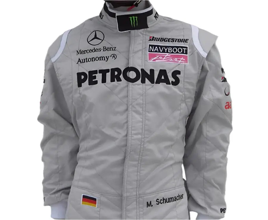 2010 Michael Schumacher Mercedes Benz F1 Embroiderd Race Suit image 5