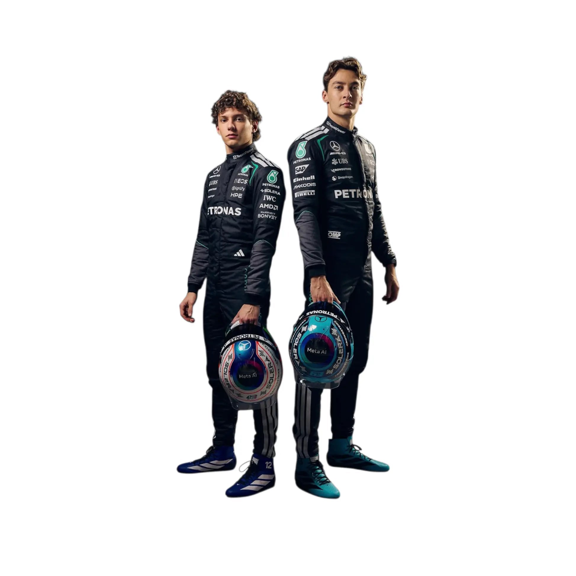 2026 Andrea Kimi Antonelli & George Russell Mercedes Replica Suit image 2