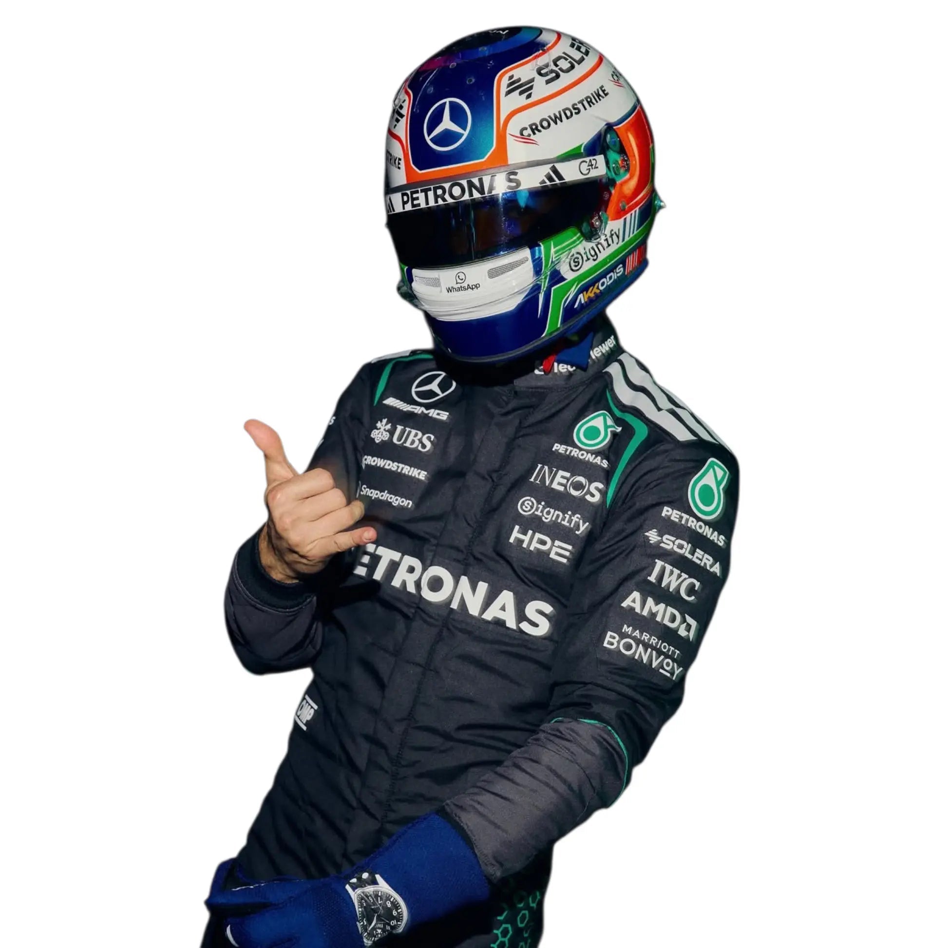 2026 Andrea Kimi Antonelli & George Russell Mercedes Replica Suit image 3