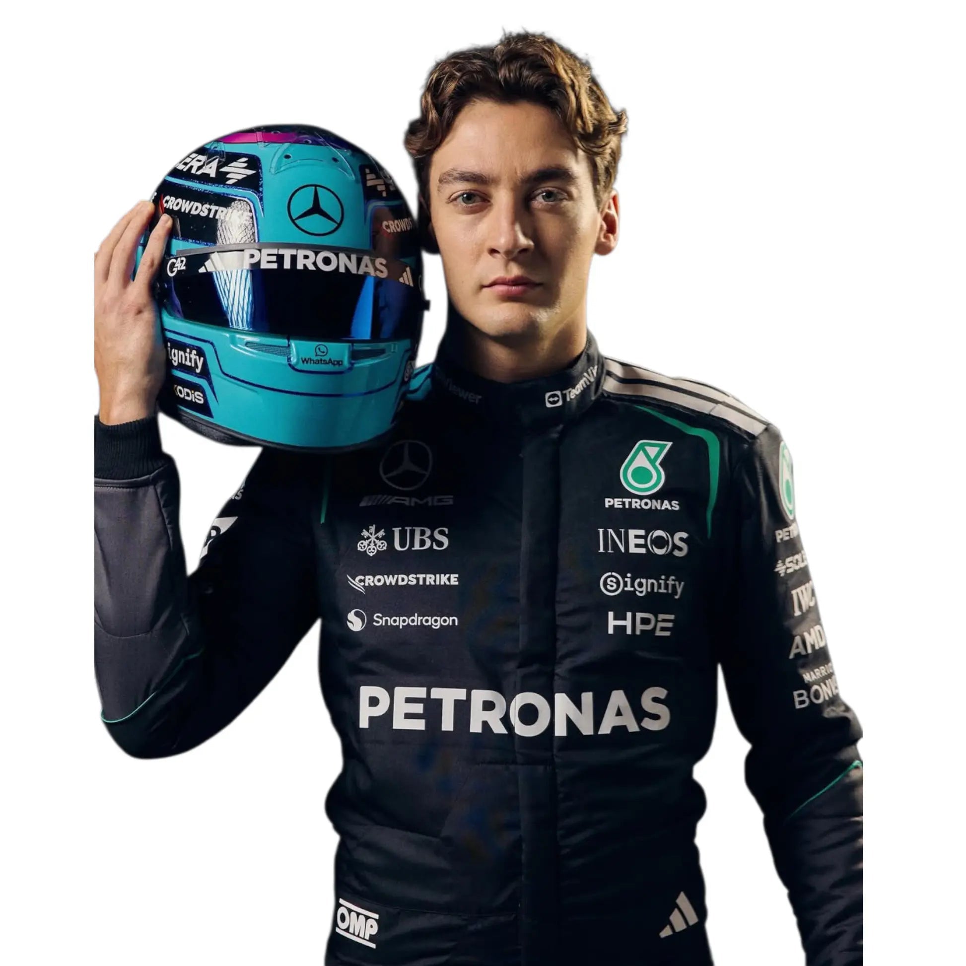 2026 Andrea Kimi Antonelli & George Russell Mercedes Replica Suit image 4