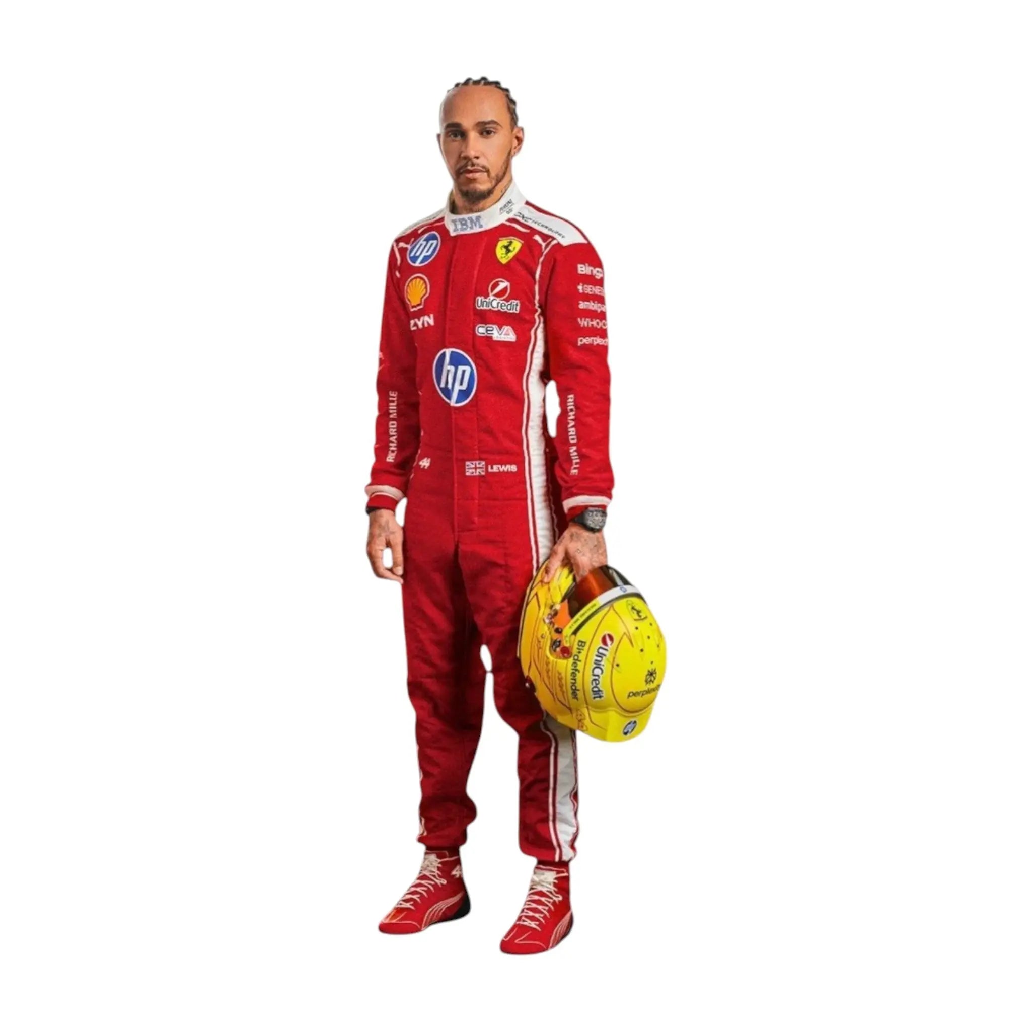 2026 Lewis Hamilton Scuderia Ferrari HP Replica F1 Team Race Suit image 1