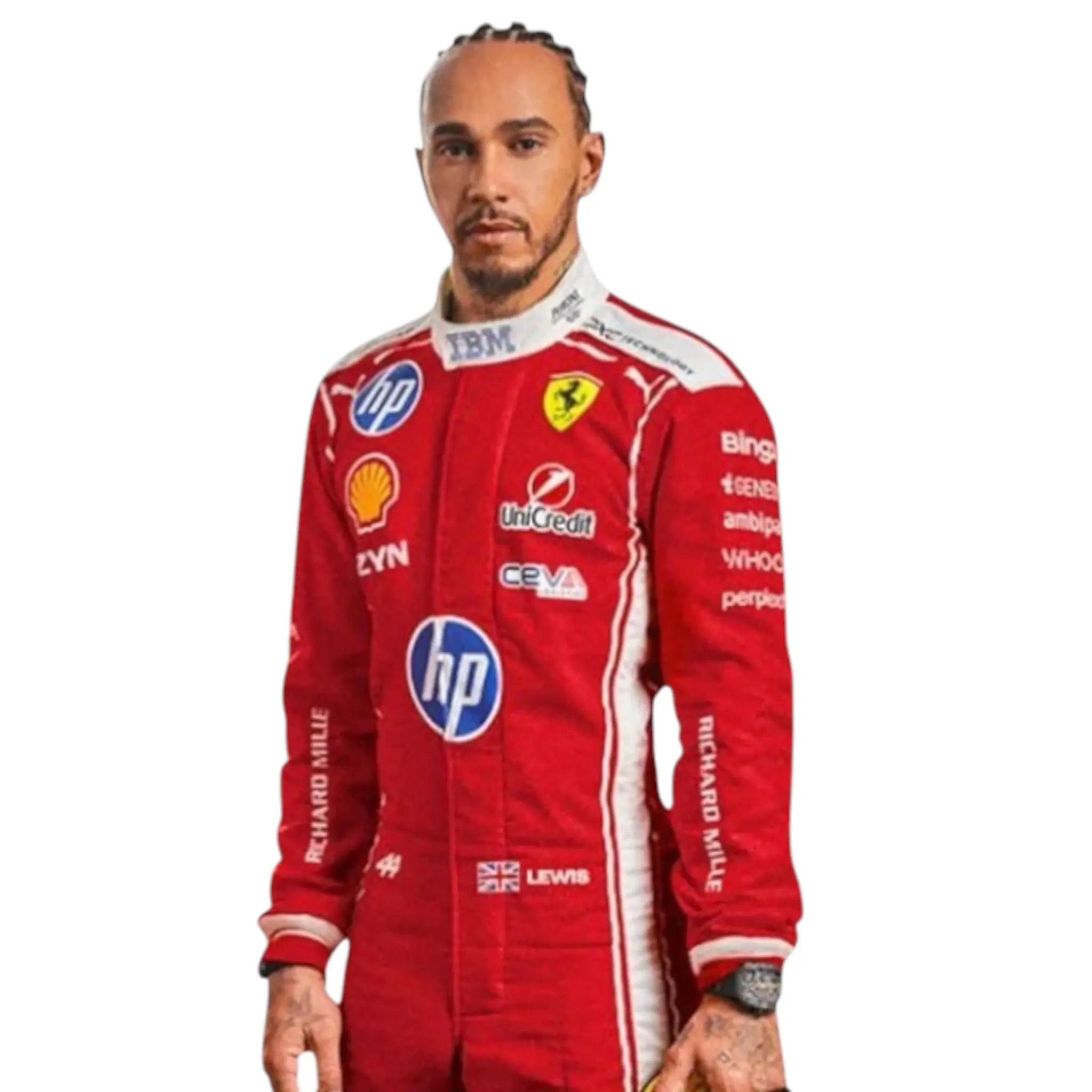 2026 Lewis Hamilton Scuderia Ferrari HP Replica F1 Team Race Suit image 2