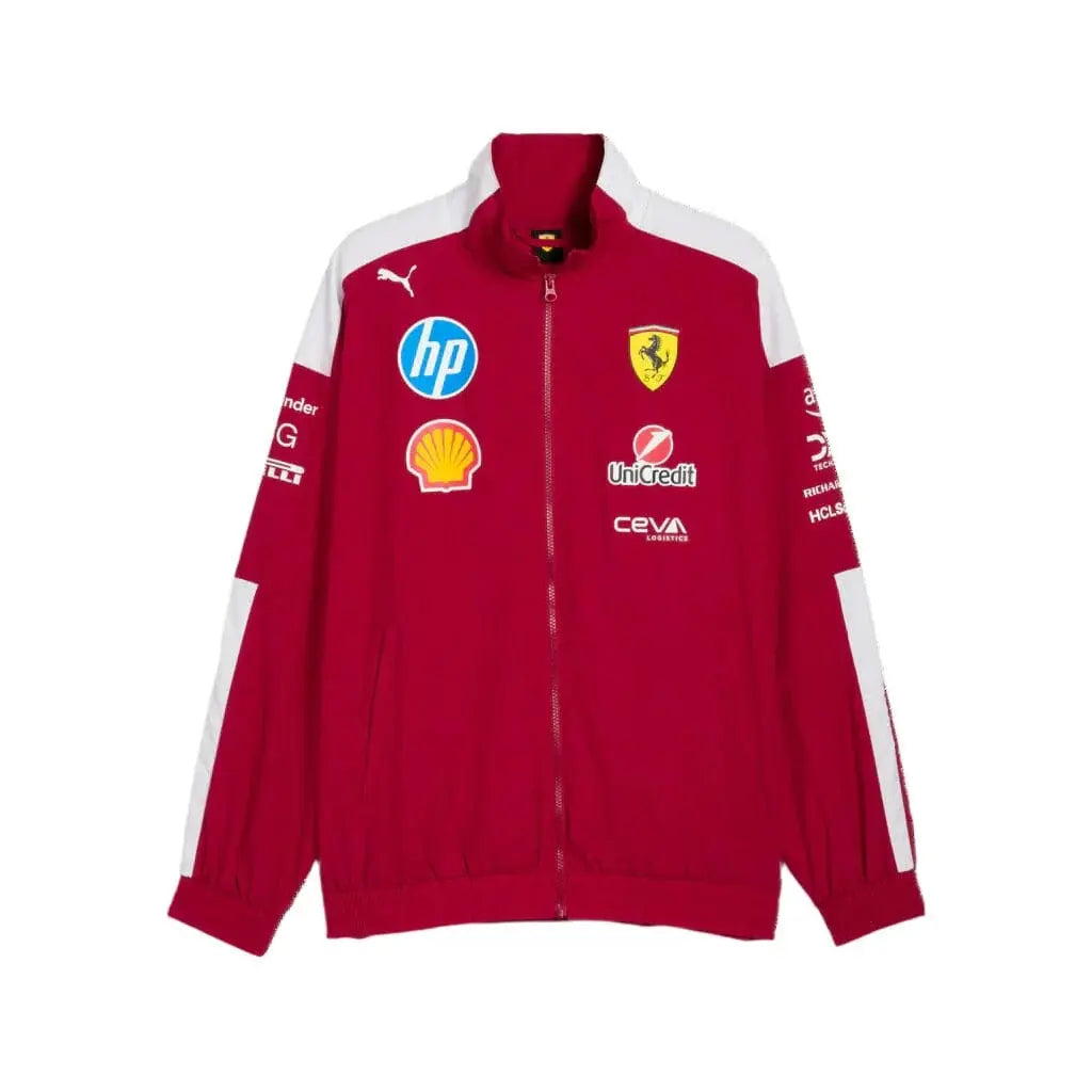 2025 Scuderia Ferrari F1 Team T7 Oversized Jacket - Dark Cherry image 1