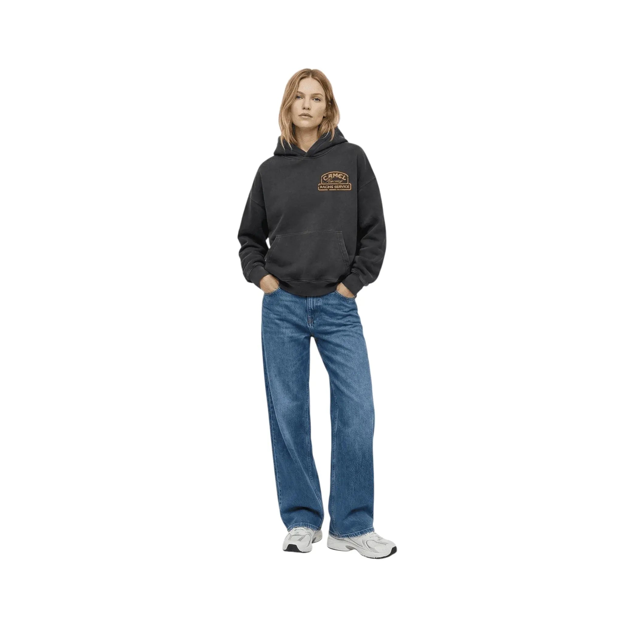 Camel Racing Oversized Hoodie – Vintage Motorsport Style image 3