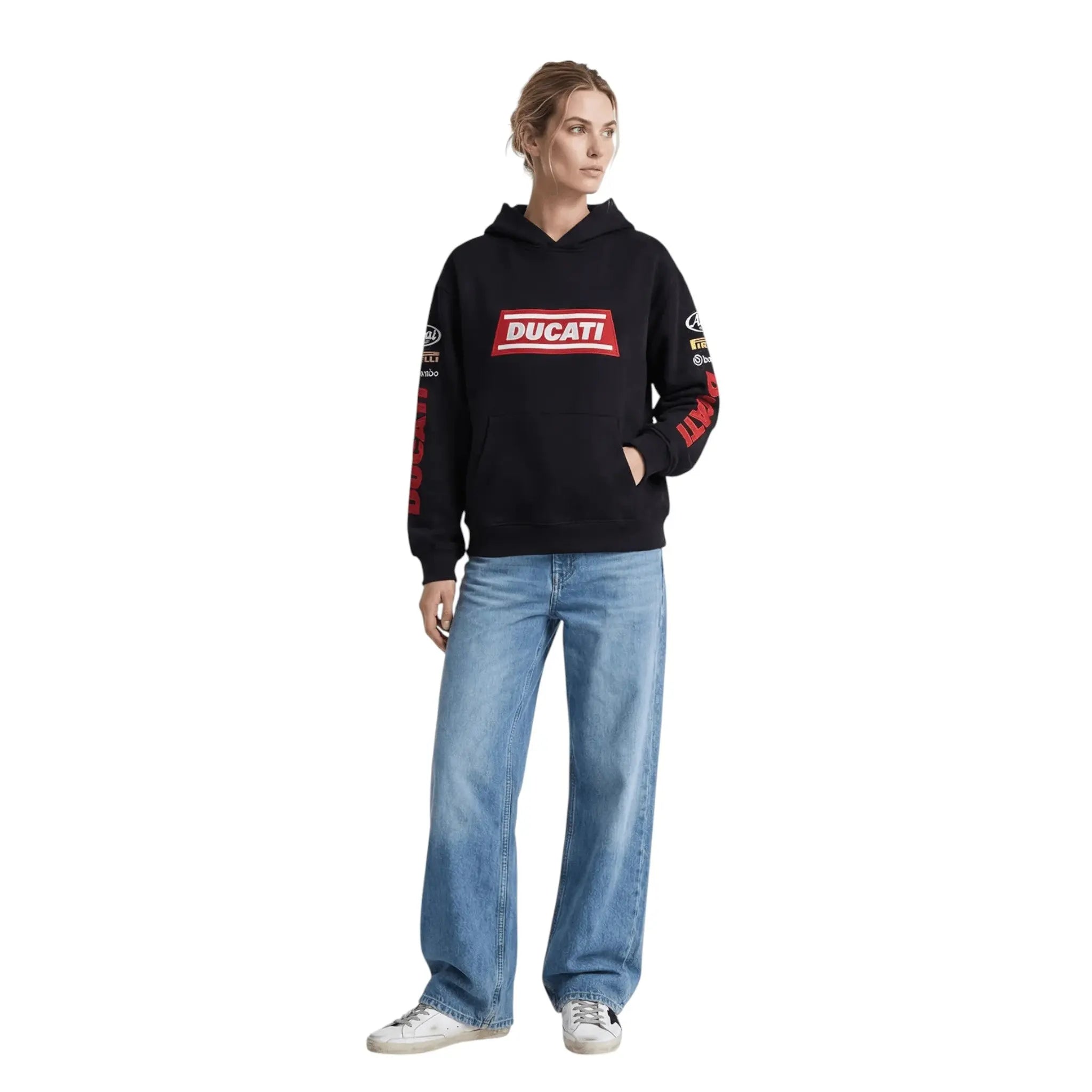 Ducati Racing Heritage Oversized Hoodie – Vintage Black Edition image 3