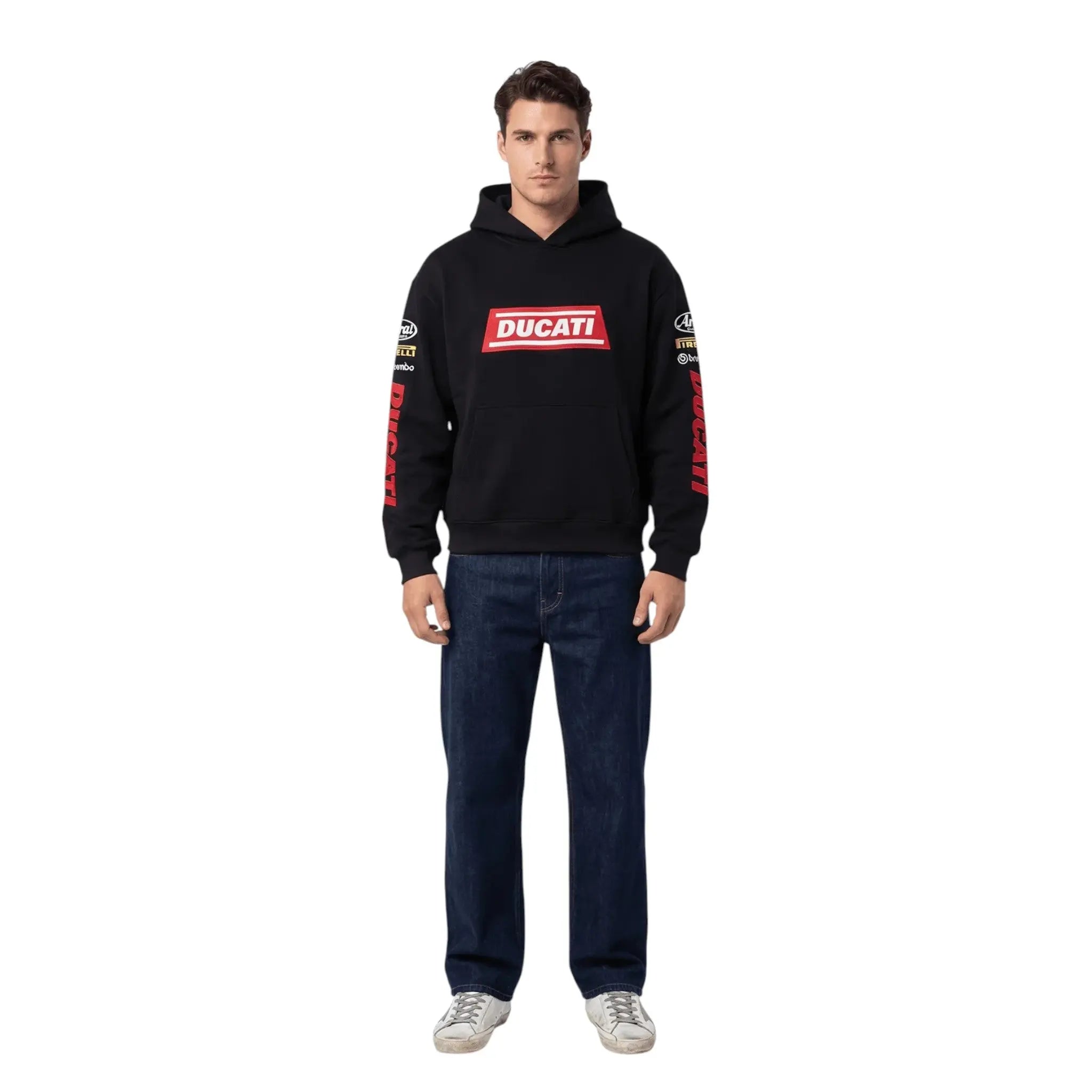 Ducati Racing Heritage Oversized Hoodie – Vintage Black Edition image 5