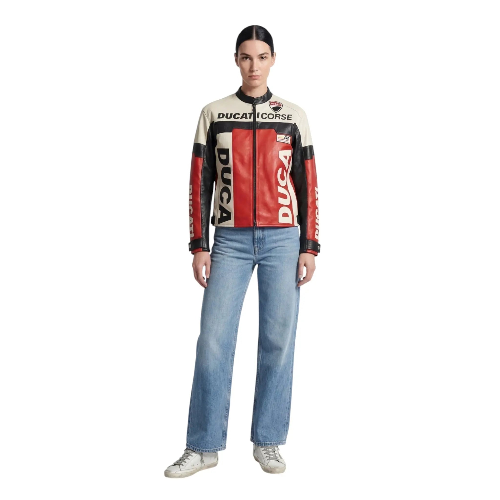Ducati Vintage Leather Bomber Jacket image 3
