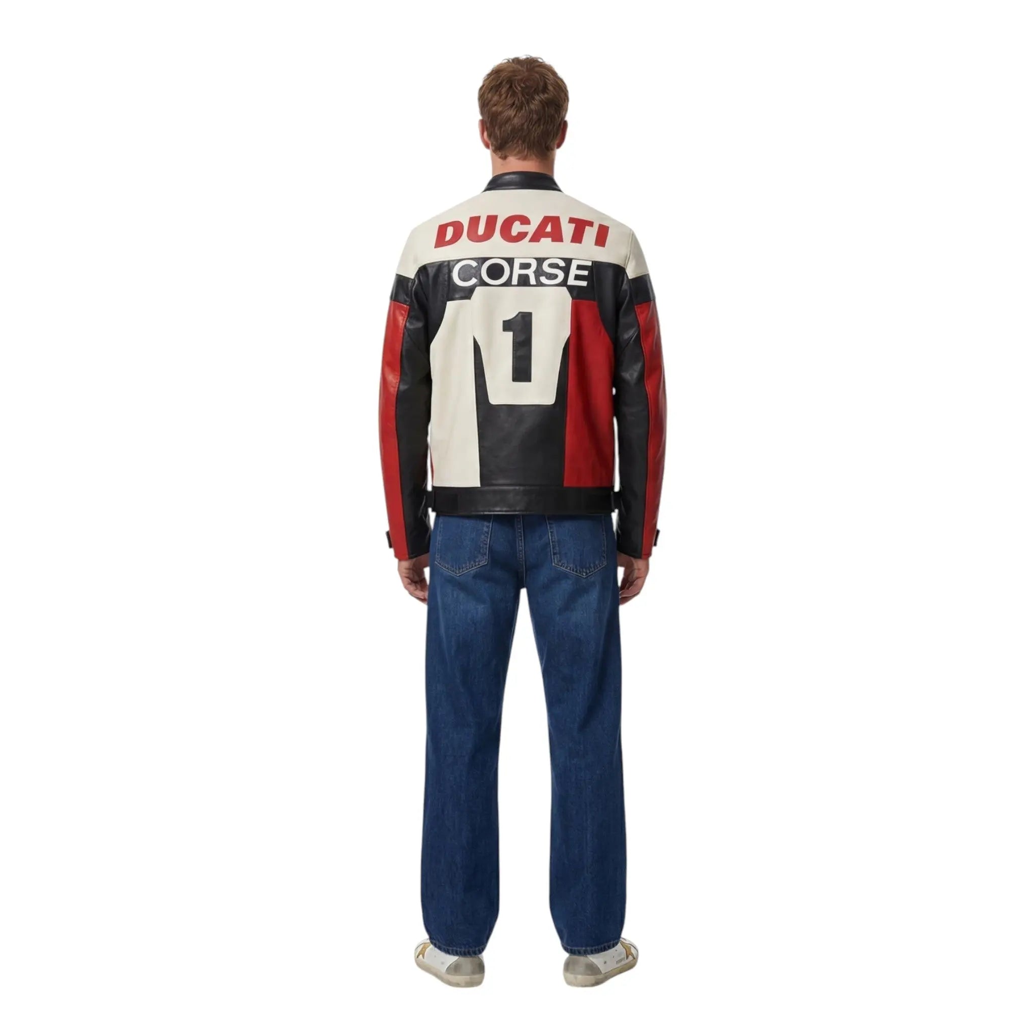 Ducati Vintage Leather Bomber Jacket image 4