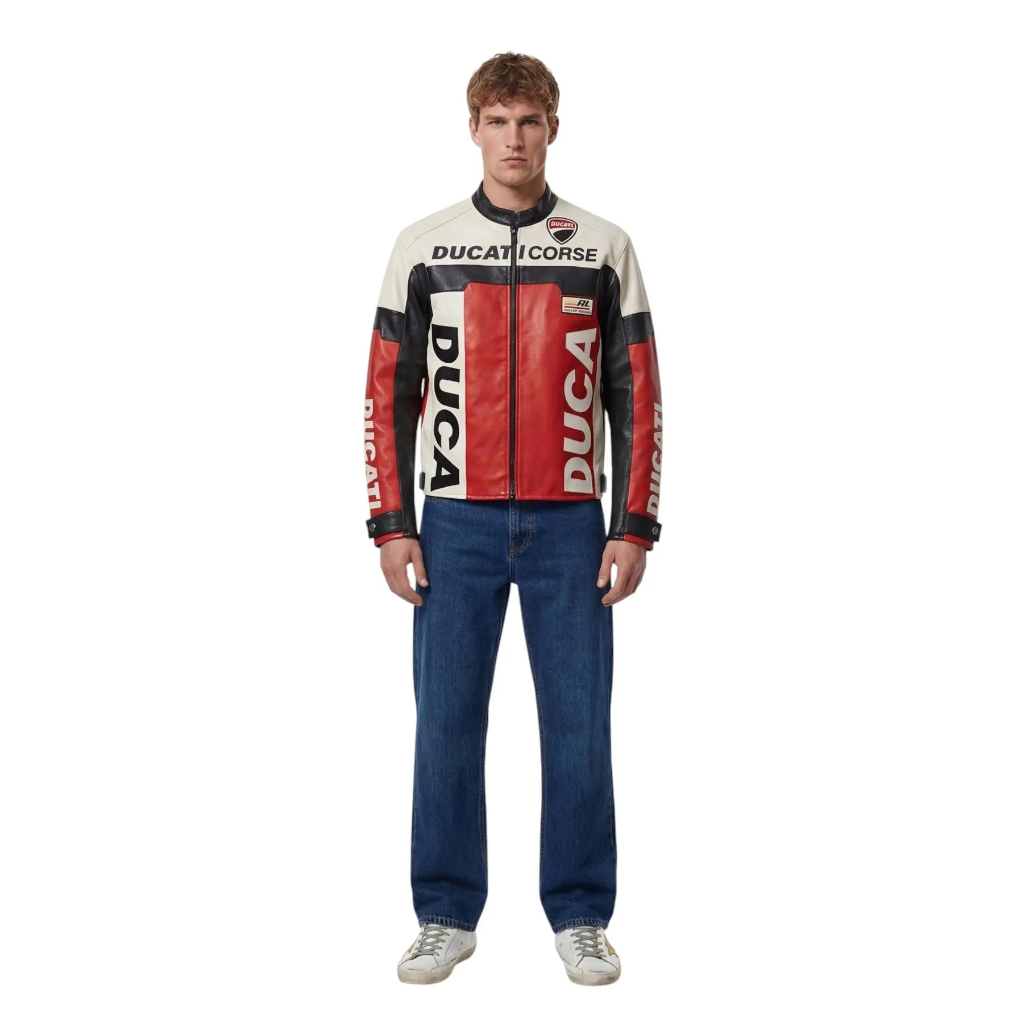 Ducati Vintage Leather Bomber Jacket image 5