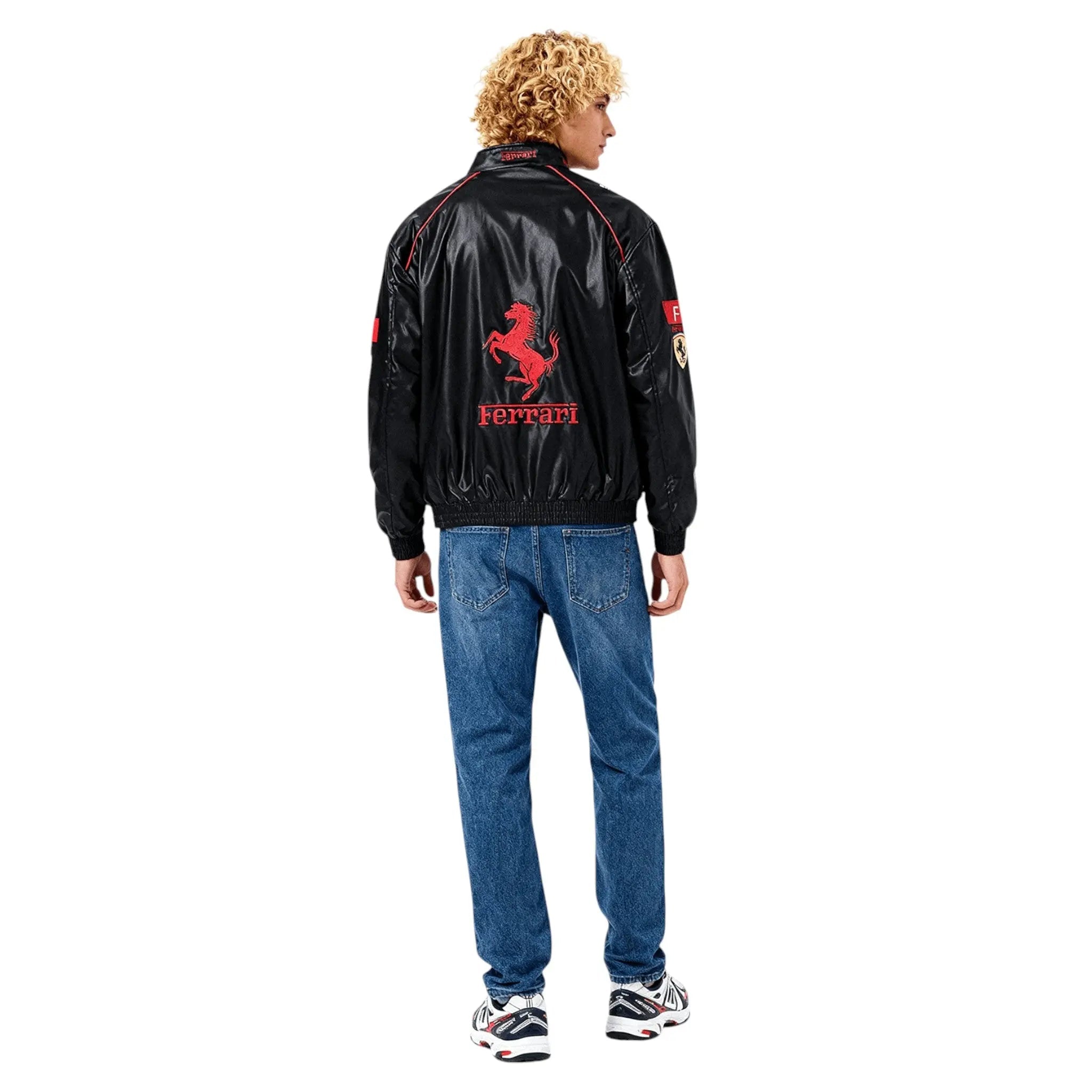 Ferrari F1 Vintage Leather Jacket - White Edition image 6