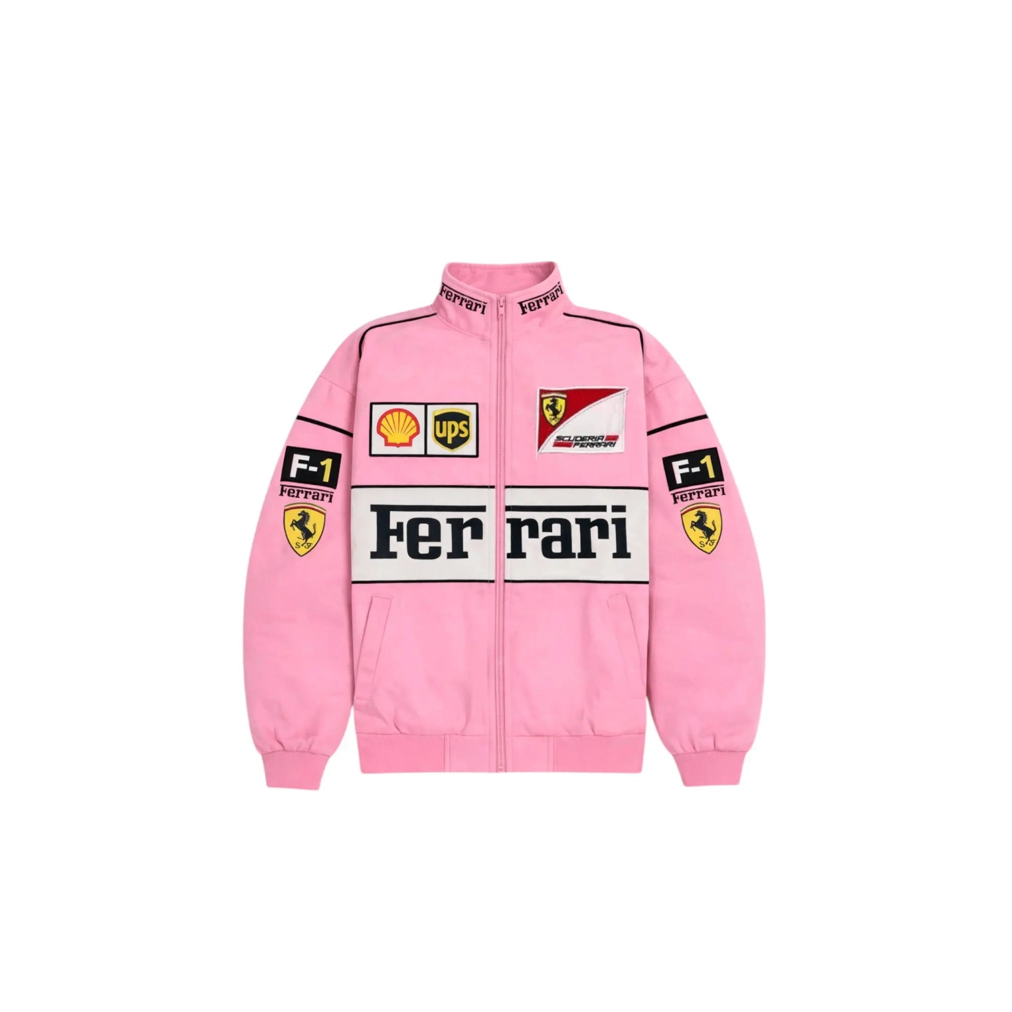 Ferrari F1 Vintage Racing Jacket - Pink Cotton Edition image 1