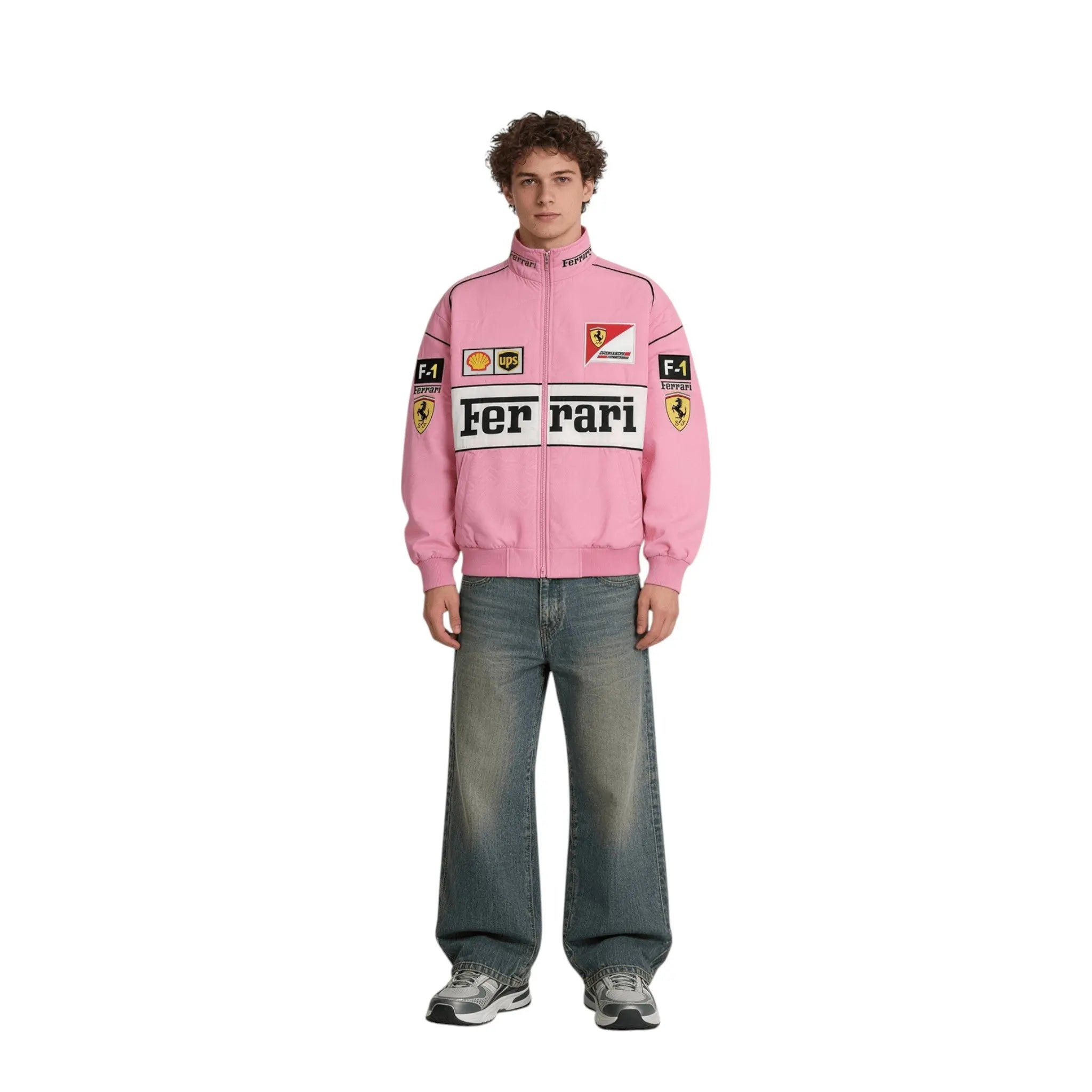 Ferrari F1 Vintage Racing Jacket - Pink Cotton Edition image 5