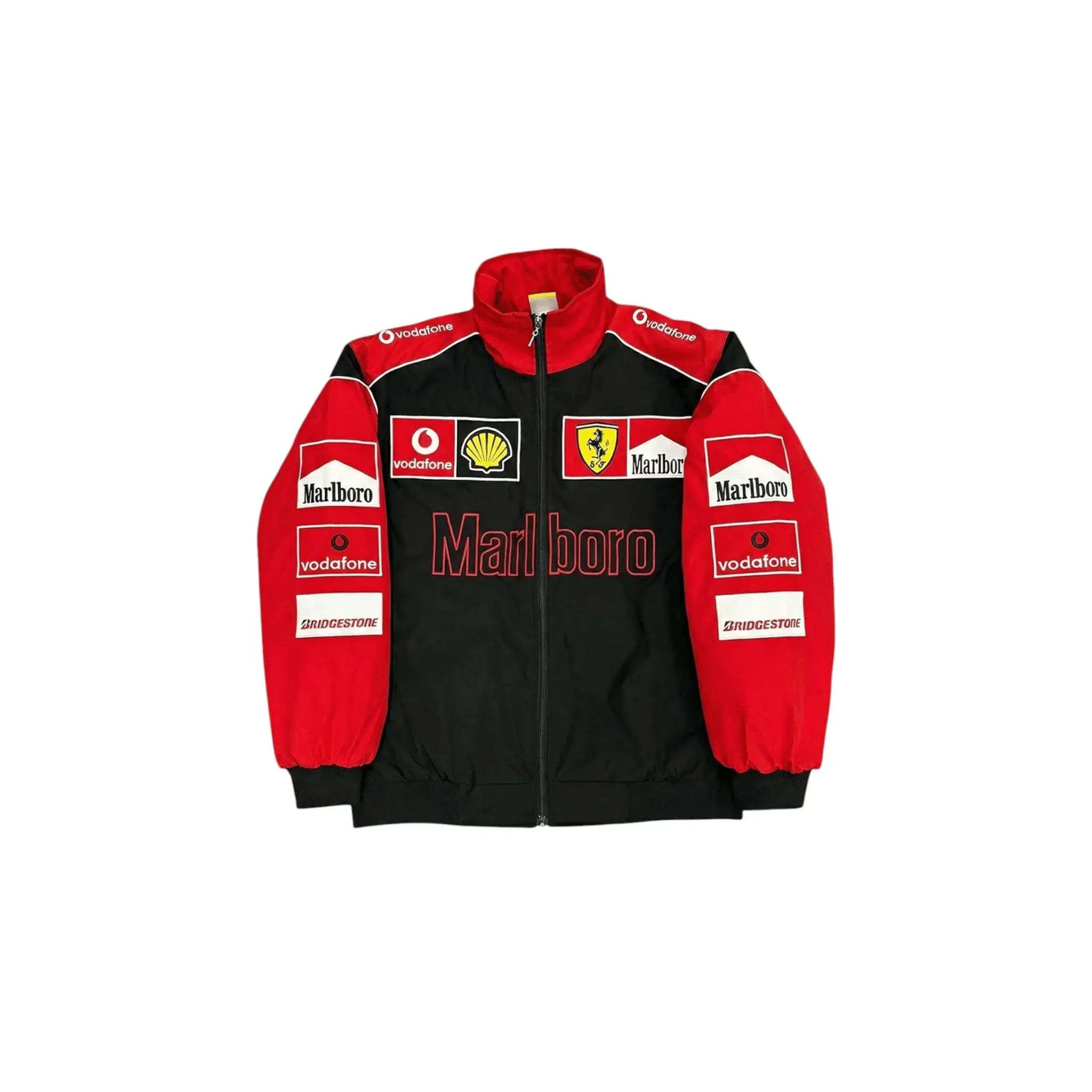 Ferrari F1 Vintage Racing Jacket – White & Red Edition image 1