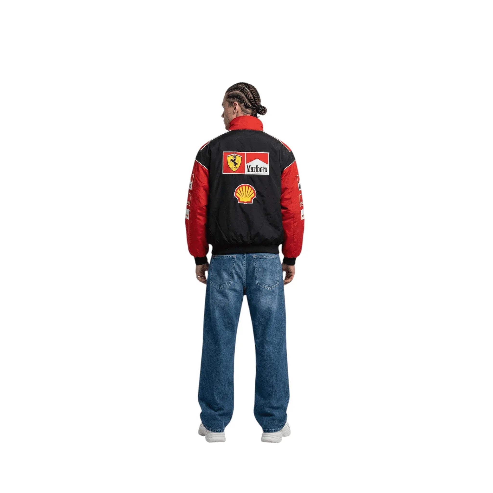 Ferrari F1 Vintage Racing Jacket – White & Red Edition image 4