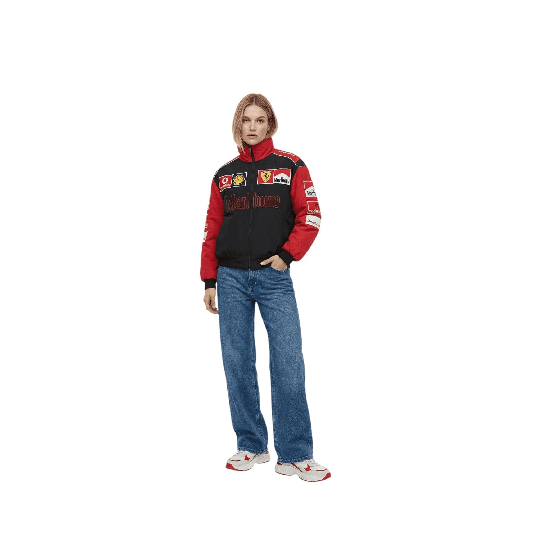 Ferrari F1 Vintage Racing Jacket – White & Red Edition image 5