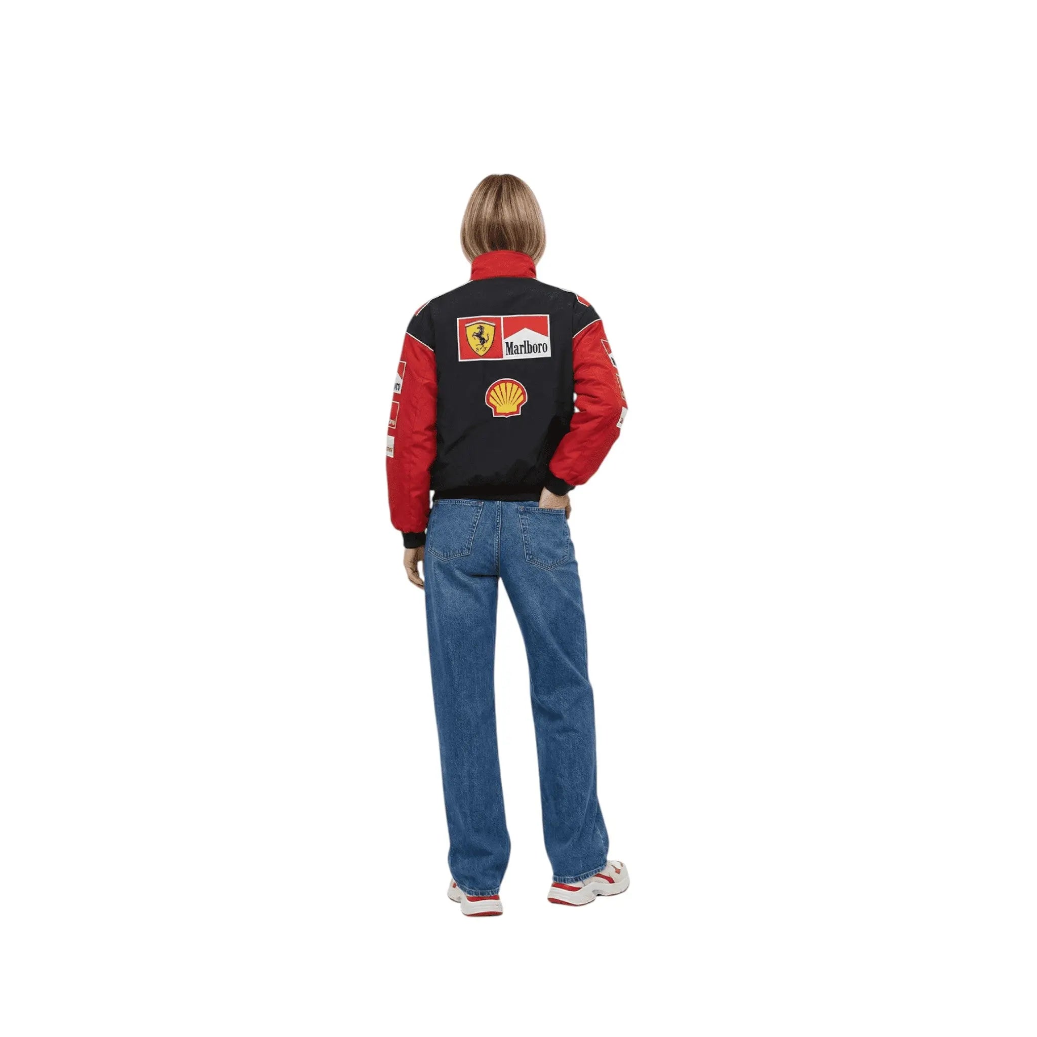 Ferrari F1 Vintage Racing Jacket – White & Red Edition image 6